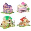 Cartoon Three-Dimensional Puzzle Children's Handmade DIY Toys Paper Card Villa Building Model Desktop Decoration