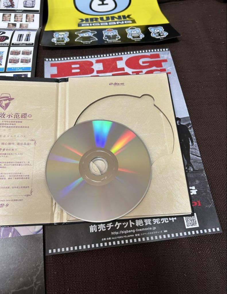 [Б/У] Футболка с изображением DVD-диска BIGBANG Mixed Set и т. д.