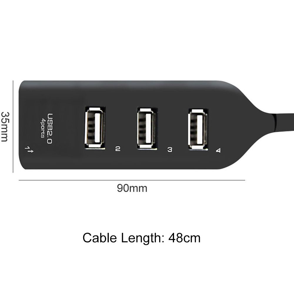 Portable Mini High Speed Laptop PC 4 Ports Multi Splitter Adapter USB 2.0 Hub