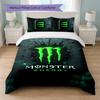 Monster Energy Принт 3 шт. Комплект пододеяльника 1 пододеяльник и 2 наволочки Мягкое постельное белье для домашней спальни