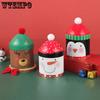 WTEMPO 1 шт. 3 стиля, милая рождественская коробка для шоколадных конфет, напечатанная банка для хранения, креативная и персонализированная подарочная упаковка, железная коробка в форме рождественской шляпы