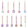 Home Decora Diamond Prism Ball Rainbow Suncatcher Crystal Beads Pendant Chandelier Hanging Chain