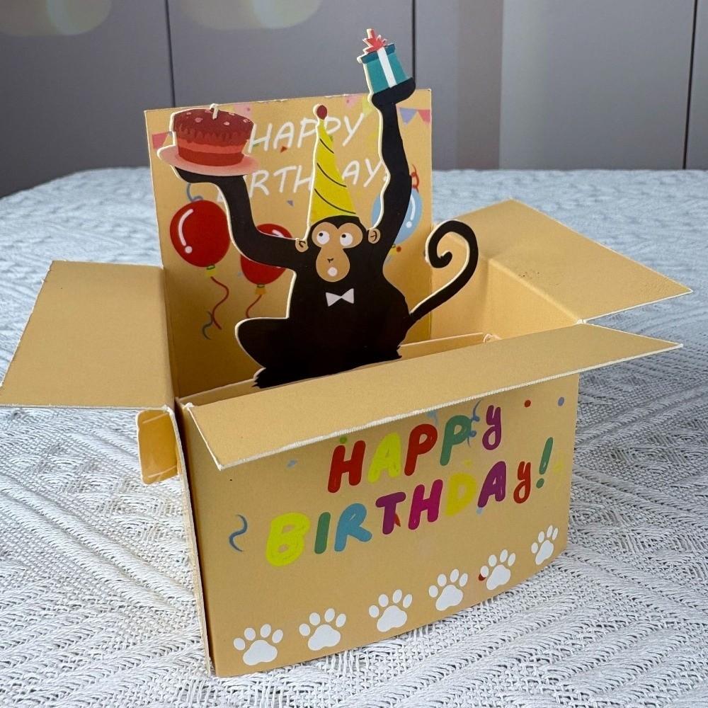 Humorous Character Hilarious Pop-Up Card Funny Invitation Card Whimsical Card Birthday Party