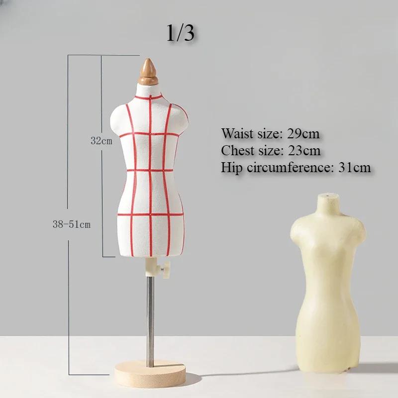Mini Female Mannequin for 1/2 1/3 1/4 Doll Clothing Display Stand DIY Dollhouse Miniature Ornaments Supplies