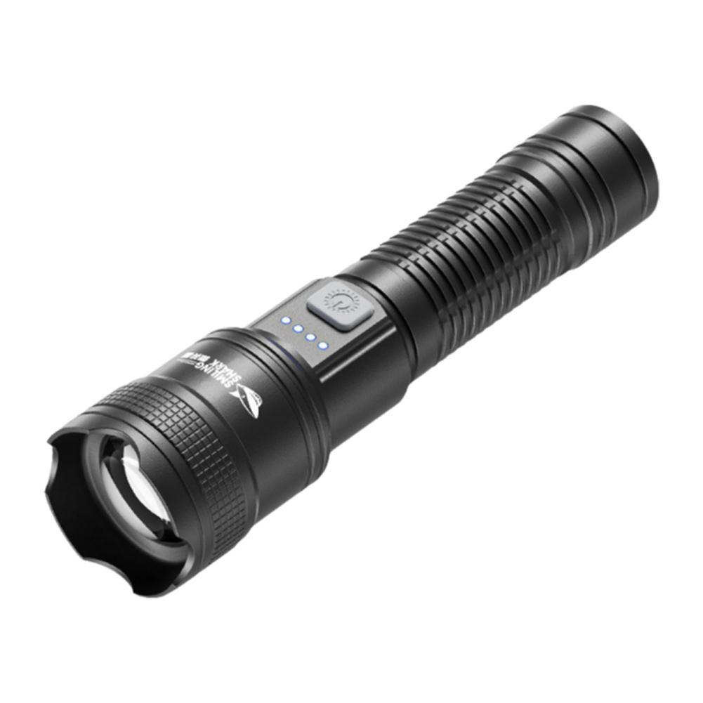 High Power Strong Light Long Range Flashlight 3 Gear Outdoor Bright High-lighted Super Flashlight Telescopic Torch Zoom J1J3