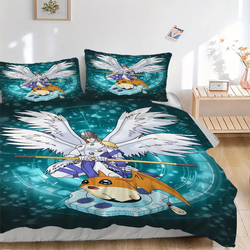 Angel Warrior Partner Print 3Pcs Bedding Setduvet Cover With 2 Bedropillowcase Home Birthday Gift