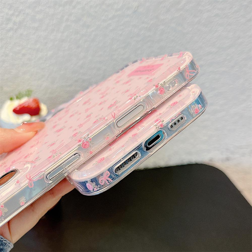 Чехол для телефона IMD для iPhone 11 13 16 Pro Max Чехол для iPhone 13 14 15 Pro Max 12 13 Pro Max 13 Pro 14 Pro Мультяшный милый цветок животное Ударопрочный износостойкий