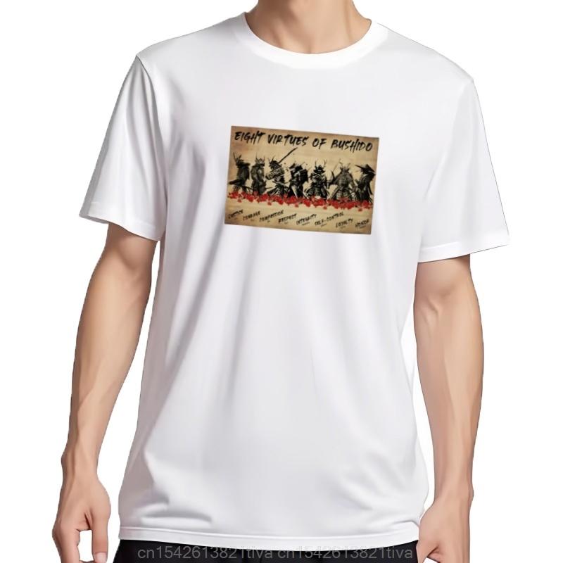Samurai Eight Virtues Of Bushido Tshirt Animal Prinfor Boys Shirts Graphic Tees Cute Clothes Sweat Shirts Men