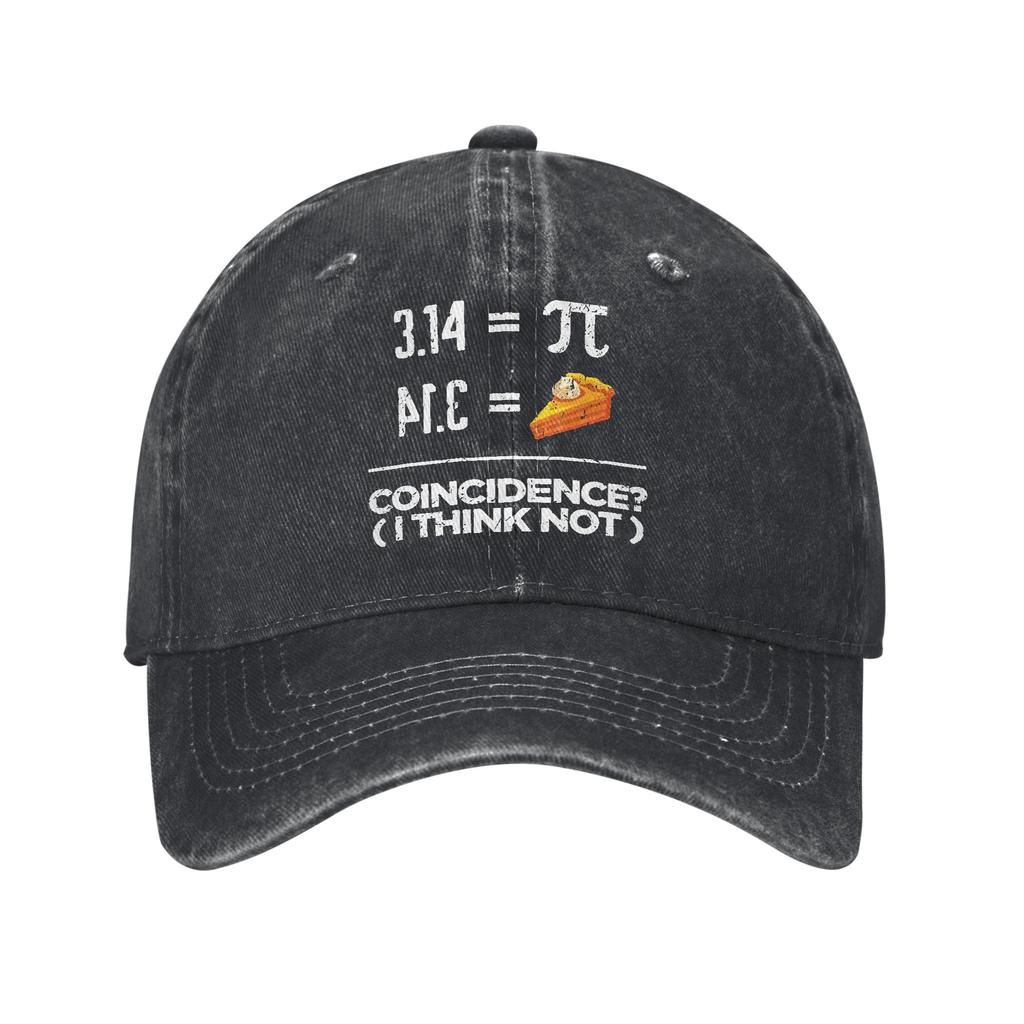 Retro Pi Symbol Vintage Math Lover Geek Baseball Cap for Unisex Women Distressed Denim Washed Outdoor Golf Adjustable Fit Hats Cap
