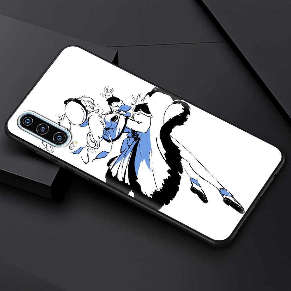 Чехол для телефона Genshin Impact черно-белый Для Huawei P30 Lite P50 Pro P20 P40 Lite E P Smart Z 2021 Y7 Y9 2019 Y6p Y9s Y7a