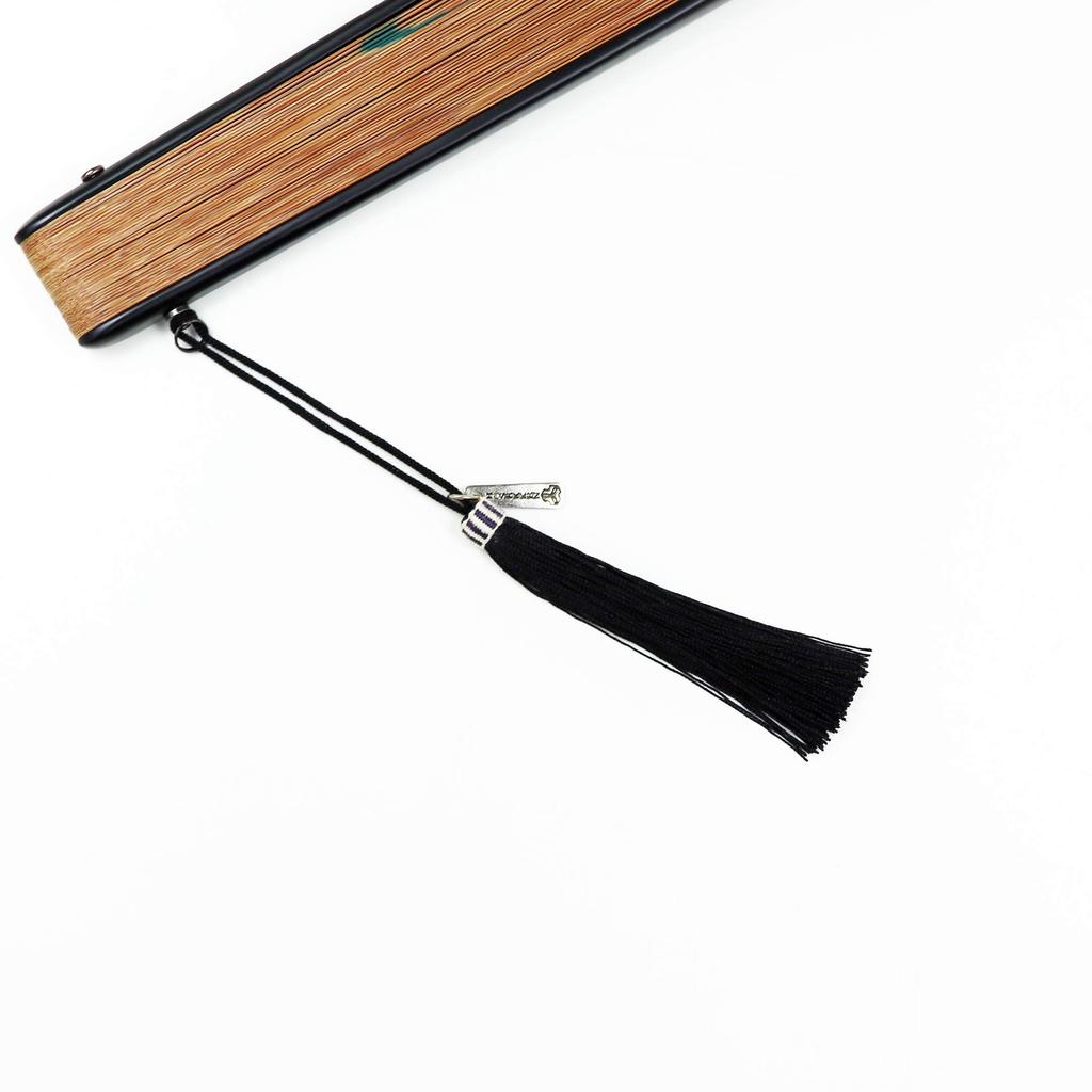 Веер Набор вееров с изображением стрекозы Ики [Osaka Choseido] Веер, мужской, модный, деловой, сумка, держатель, носовой платок, Pente,