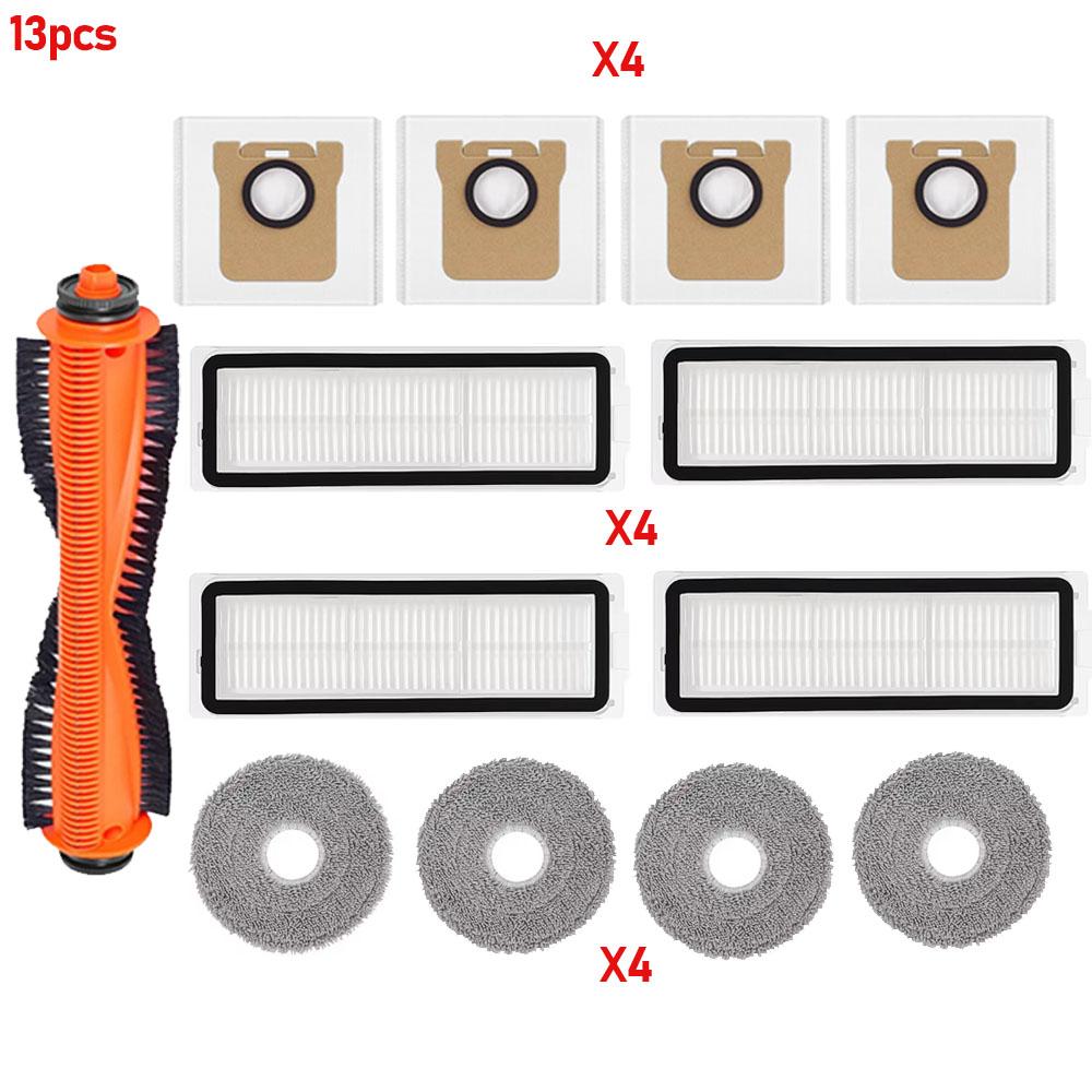 For Xiaomi 5 Pro OV21CN OV21GL Robot Vacuum Mop Cloth Dust Bags HEPA Filter Side Brush Main Brush Dust Bag Replacement Part