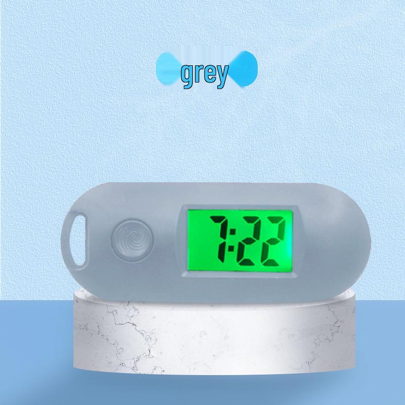 Минималистичный брелок-таймер цвета макарон: Портативные электронные часы для студентов с отображением времени и даты