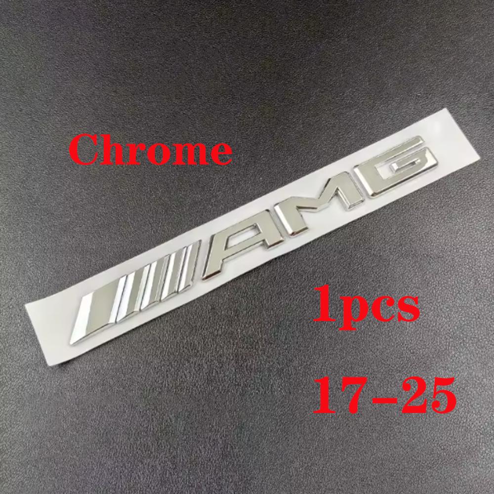 1pcs-zz-- 3D Car Rear Trunk Emblem, Decal Letters Sticker, Mercedes Benz AMG A B C E G CLA W211 W203 W204 W210 W124 Accessories,
