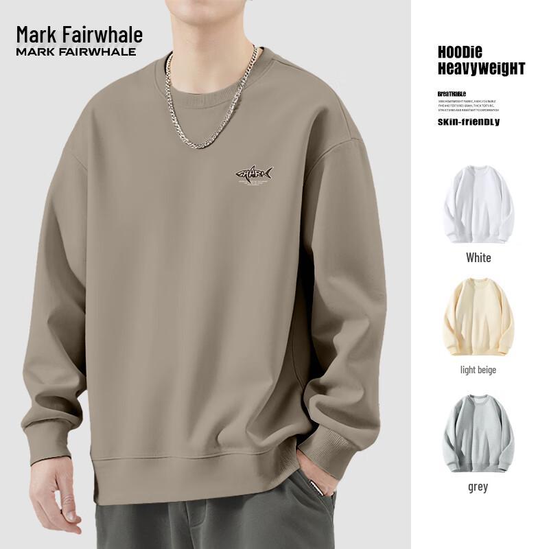 Mark Fairwhale Men's Heavyweight Loose Fit Pullover Sweatshirt