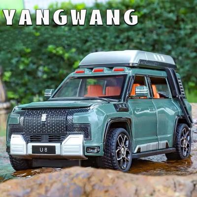 1:24 BYD U8 SUV внедорожник литой металлический литой микроавтомобиль масштабная модель автомобиля звук и свет детская игрушка мальчик коллекция украшения