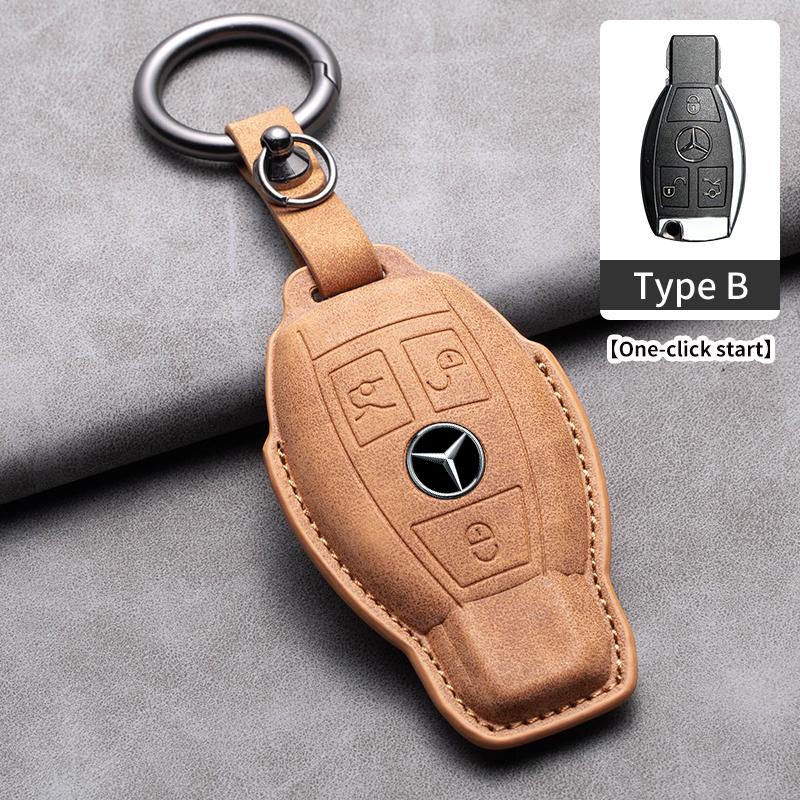 Car Key Case Cover For Mercedes Benz A C E S G Class GLC CLE CLA GLB GLS W177 W205 W213 W222 AMG W206 W223 S350 C260 C300 S400