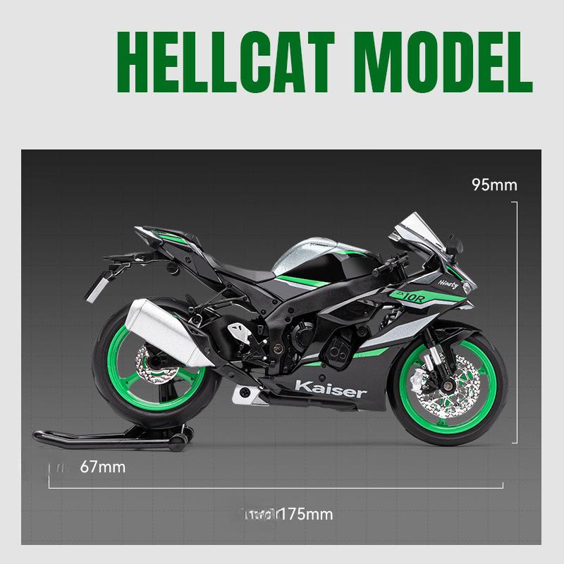 1/12 Kawasaki Ninja ZX10R литой под давлением мотоцикл модель игрушечная коллекция транспортных средств звук и свет внедорожный мотоцикл игрушки автомобиль