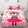 Cartoon 3d King Rabbit Printed Bedding Set Bed Linen Children Bedclothes Duvet Cover Sets Pillowcase Twin Full Queen King Size