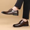 Модные Новые Классические Балетки Обувь Роскошного Бренда Мужская Элегантная Черная Обувь для Платья Натуральная Кожа На Шнуровке Оксфорды Деловая Социальная Обувь