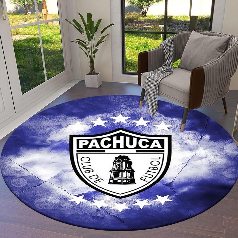 C.F. Pachuca Round Area Rug,Carpet Rug for Living Room Bedroom Sofa Playroom Decor,Non-slip Floor Mat