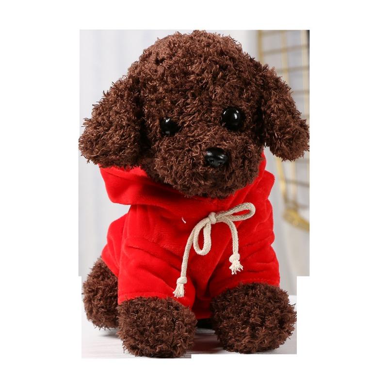 Плюшевые игрушки маленьких собачек, куклы-собачки, куклы-собачки-тедди, милые куклы маленьких животных на кровати