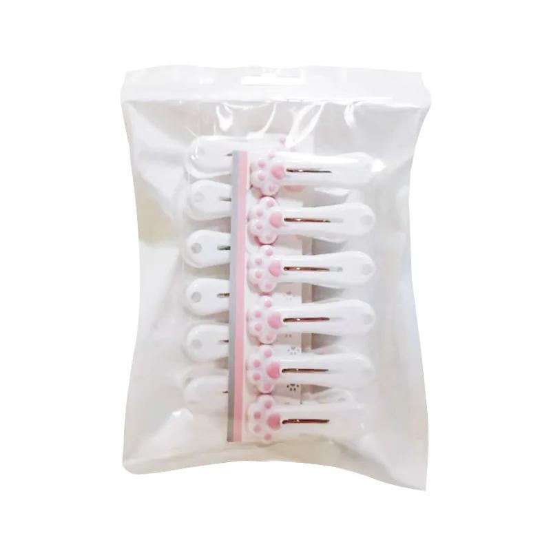 12 шт. прищепок для белья в виде кошки, одинарные прищепки для сухого одеяла, бытовая вешалка для хлопкового одеяла, фиксированная ветрозащитная клипса, органайзер для одежды и одеял