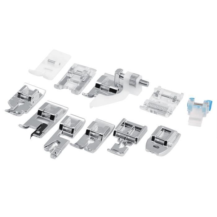 Pieds-de-biche - Brother - HB057 - 11 pièces - Compatible avec Janome et Singer - Métal durable