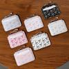 Portable PU Leather Bow Wallet Multi-card Slot Zipper Short Card Bag Multi-functional Storage Card Holder Outdoor