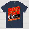 Red 5 Standing By Unisex 100% Cotton Summer Casual Cool Loose T-Shirt