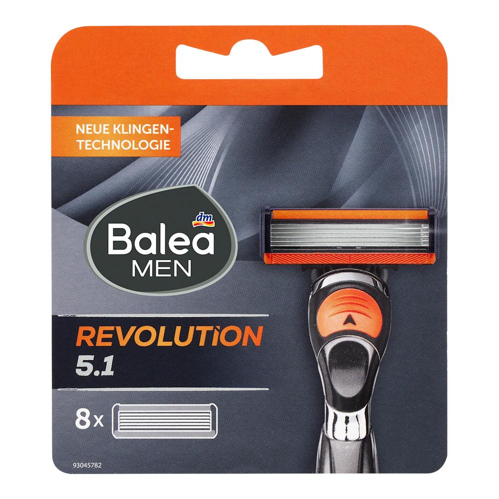 Balea Men Revolution 5.1 Сменные лезвия для бритвы с 5 лезвиями (8 шт.)