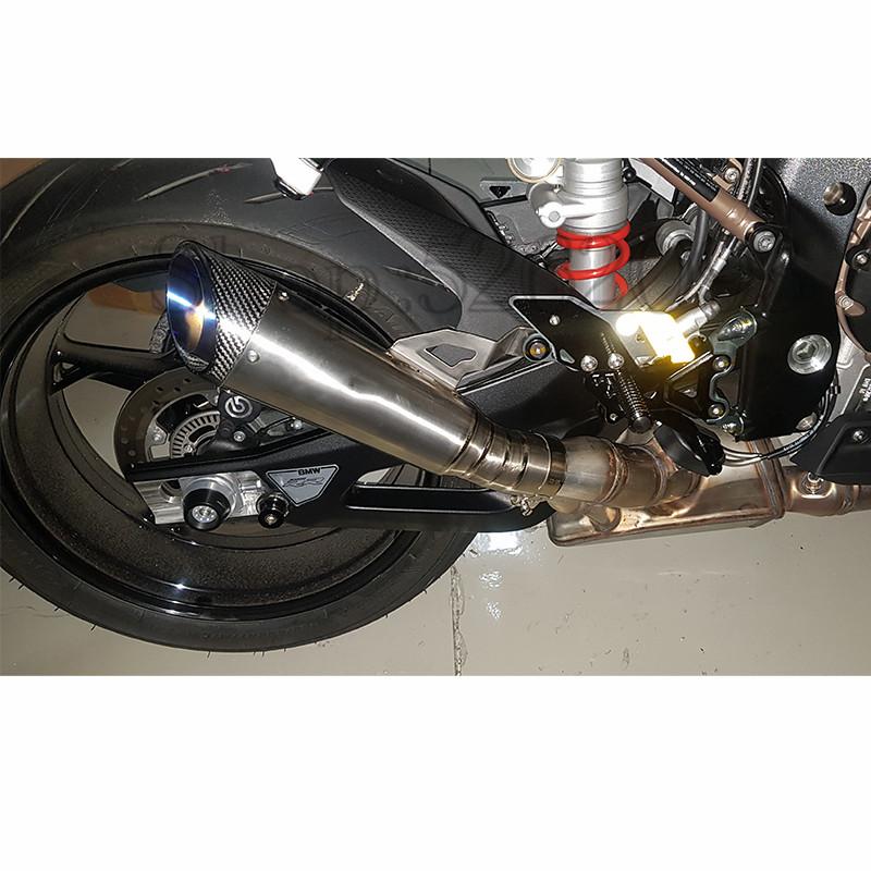 Slip On For BMW S1000RR S1000R 2019 2020 2021 2022 Motorcycle Exhaust Escape Moto Modify Middle Link Pipe Titanium Alloy Muffler