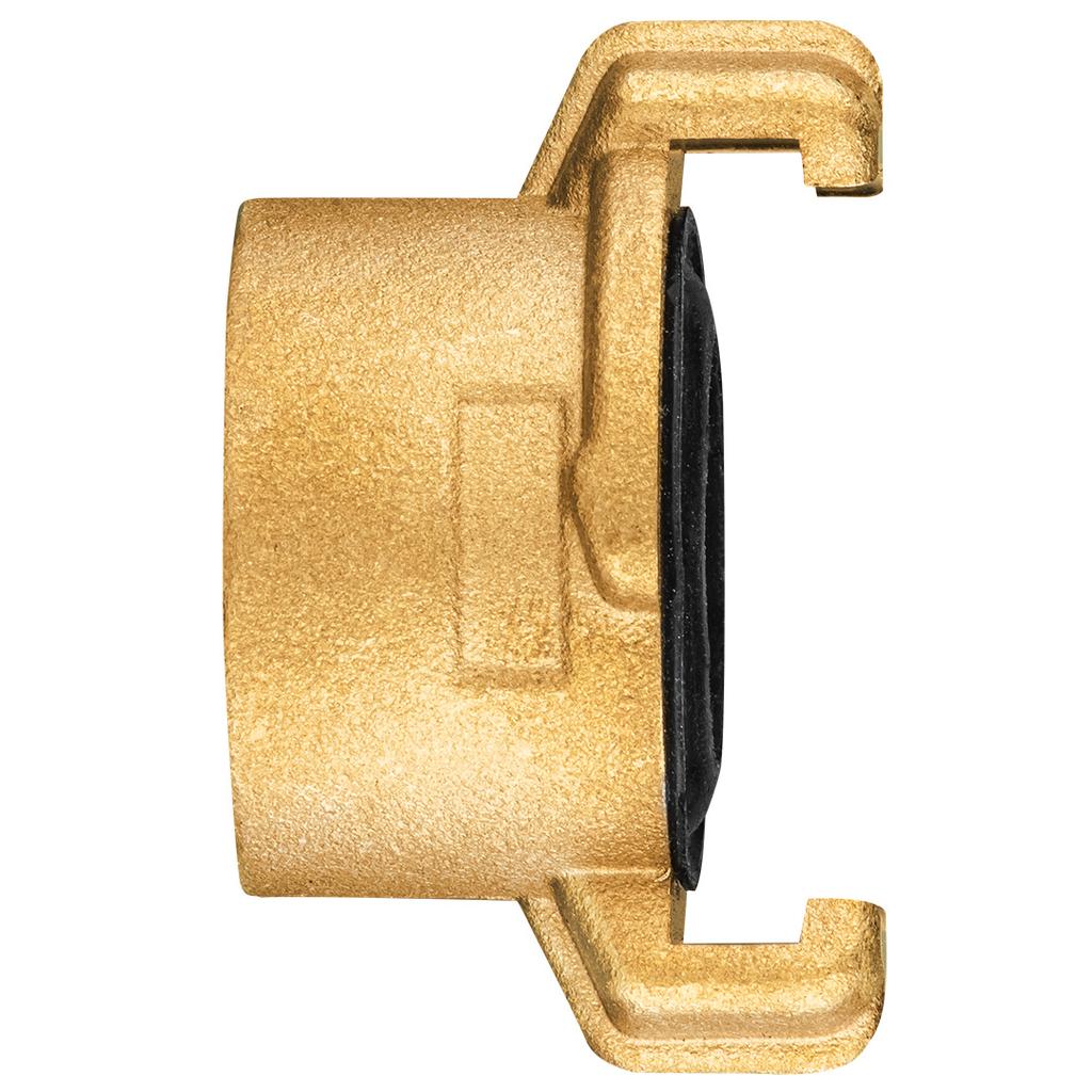 Brass quick connector with 1" internal thread