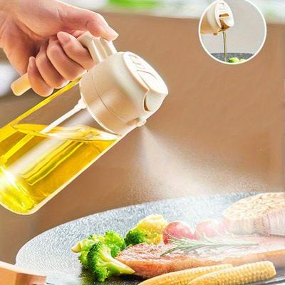 1 шт. Большая емкость бутылка-спрей для масла для приготовления пищи, бытовой кухонный распылитель оливкового масла, бутылка для масла, дозатор масла-спрея, две-в-одной приправы