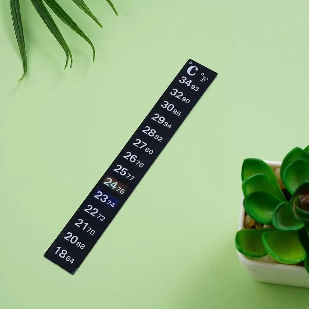 5Pcs 4-36 0-50 Aquarium Number Sticky C/F Discolor Stick-on Thermometer Temperature Sticker  Indoor