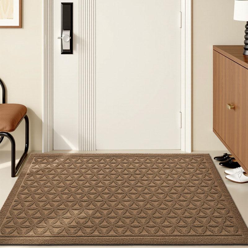 Entrance Doormat Anti Slip Floor Mat Indoor Outdoor Door Carpet Durable Water Absorbent Bathroom Rugs Stripe Door Mats Grey