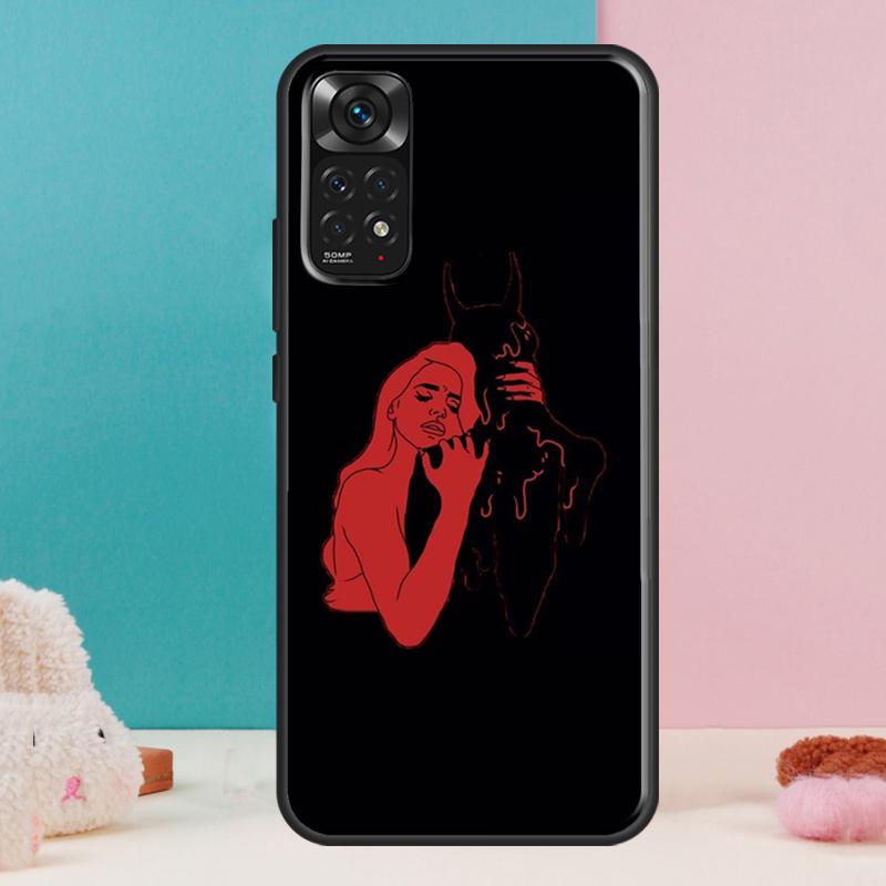 Чехол с рисунком 'Дьяволица' для Xiaomi Redmi Note 14 13 12 Pro 11 9 10 9S 10S 11S 12S Redmi 14C 13C 10C 12C