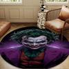 The clown's Fiery Rise Round Rug for Livingroom,Bedroom, Palyroom, Chair Rug, Area rug, Circle Carpet, Large Size Decor Fan Christmas gift