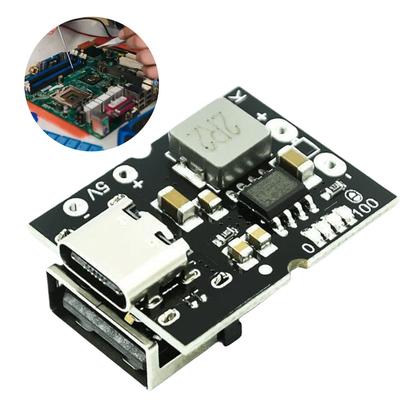 Модуль заряда-разряда 5В 2А с входом Type-C, плата PCB, поддержка литиевой батареи 4.2В, высокоточная защита заряда