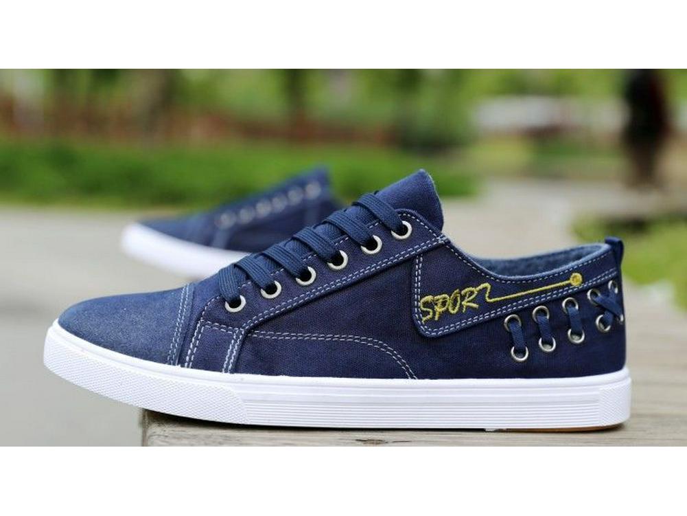 Men's Retro High-Top Canvas Shoes - Velvet-Lined, Warm, Casual, Trendy, Denim-Style for Autumn and Winter