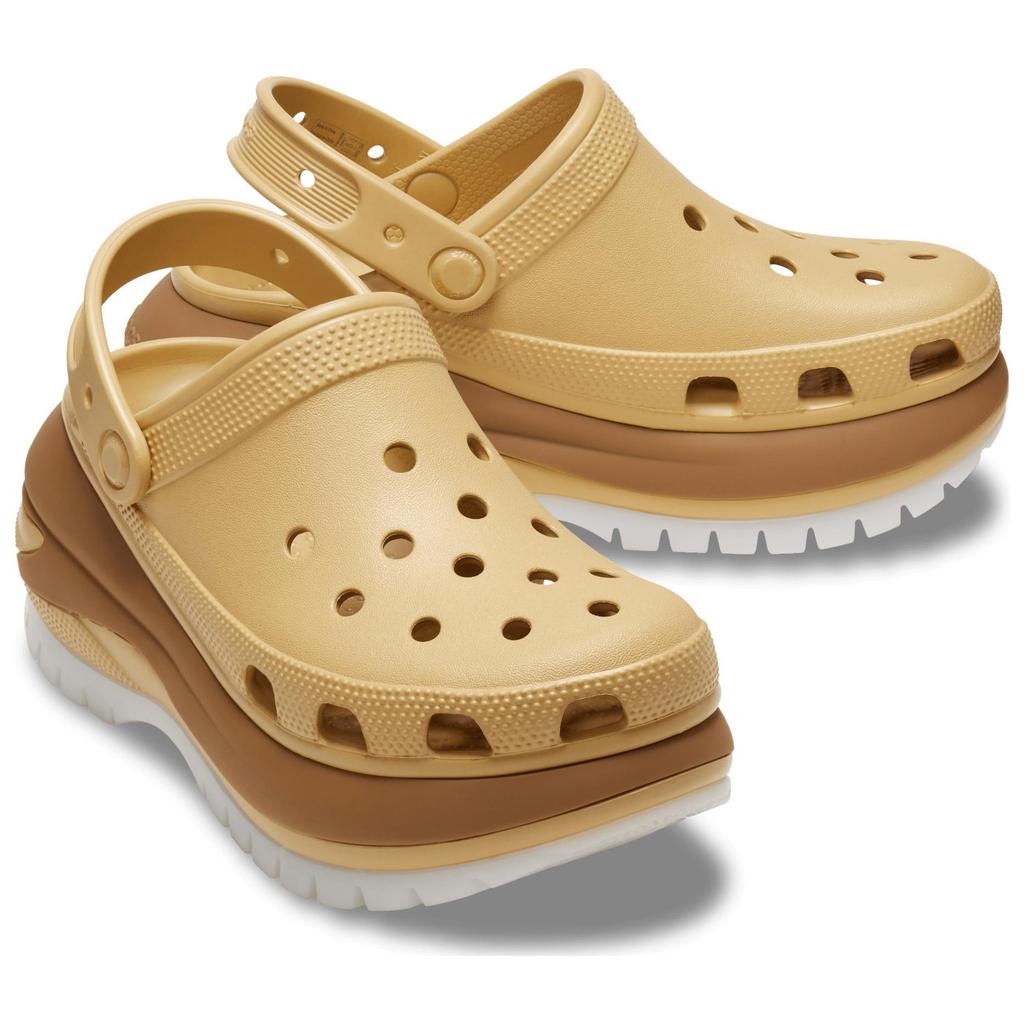 Crocs Mega Crush Матовые Клоги Удобные Универсальные Клоги Унисекс Клоги Пшеничный 210749-209