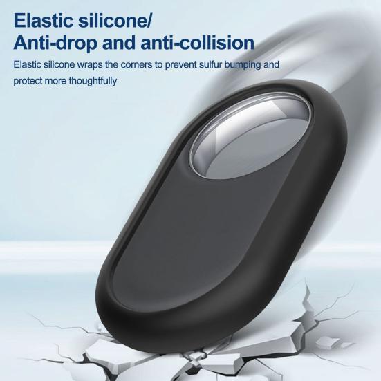 Yousheng Tracker Protective Case Durable Scratch-Resistant Pet Tracker Silicone Cover with Key Ring for SmartTag2