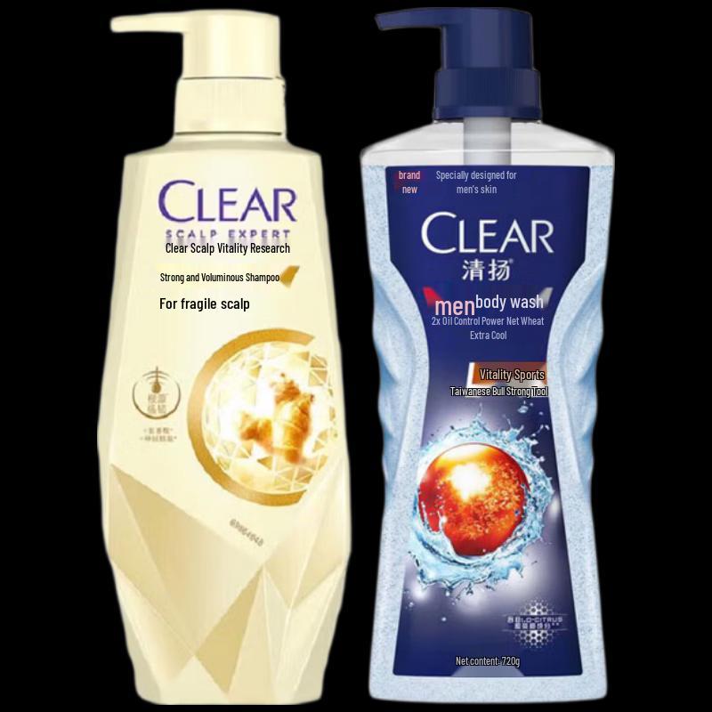 Clear Набор для ухода за кожей головы и гель для душа