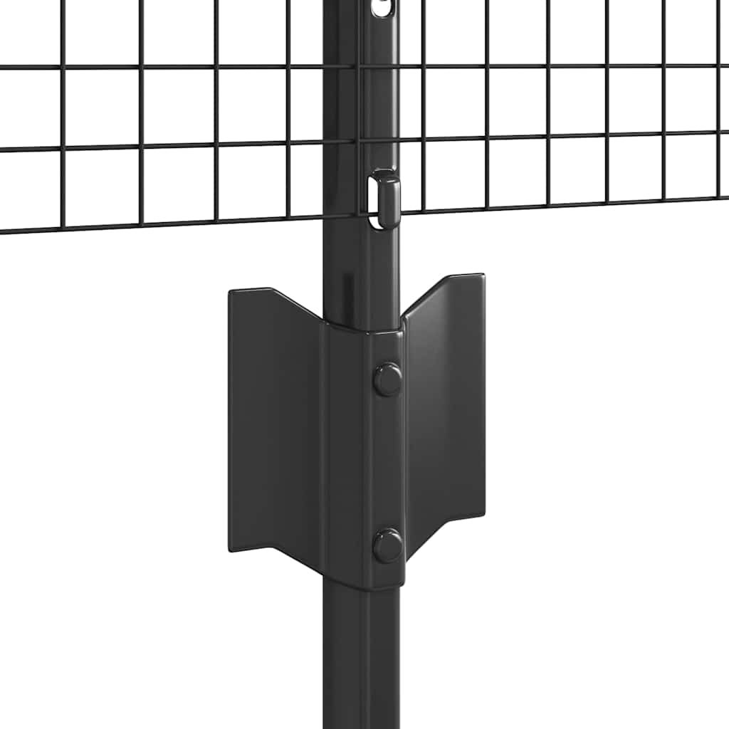 Welded Wire Fence with Posts 10 x 0.8 m (W x H)