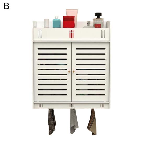 Кухонный настенный шкаф Большая вместимость Несколько отделений Простая установка Туалетный шкаф для хранения