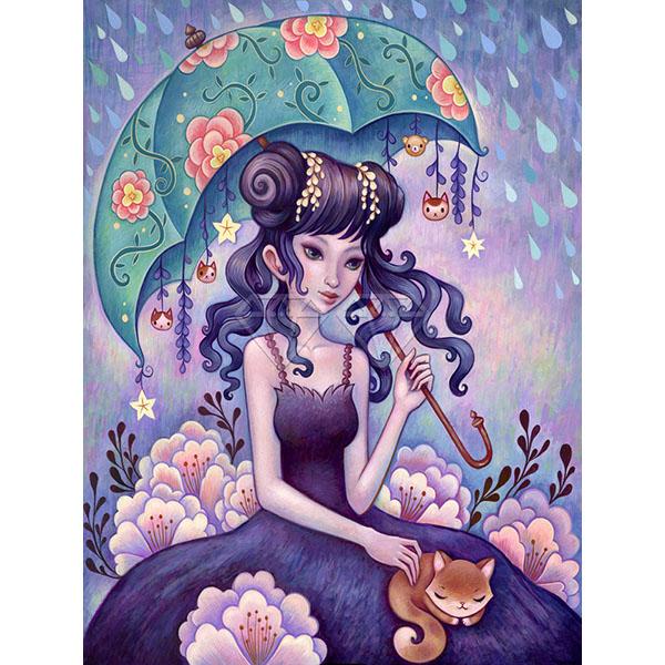 5D DIY Алмазная картина Набор Свежий комикс Красота Искусство Алмазная вышивка Стразы Украшения для дома