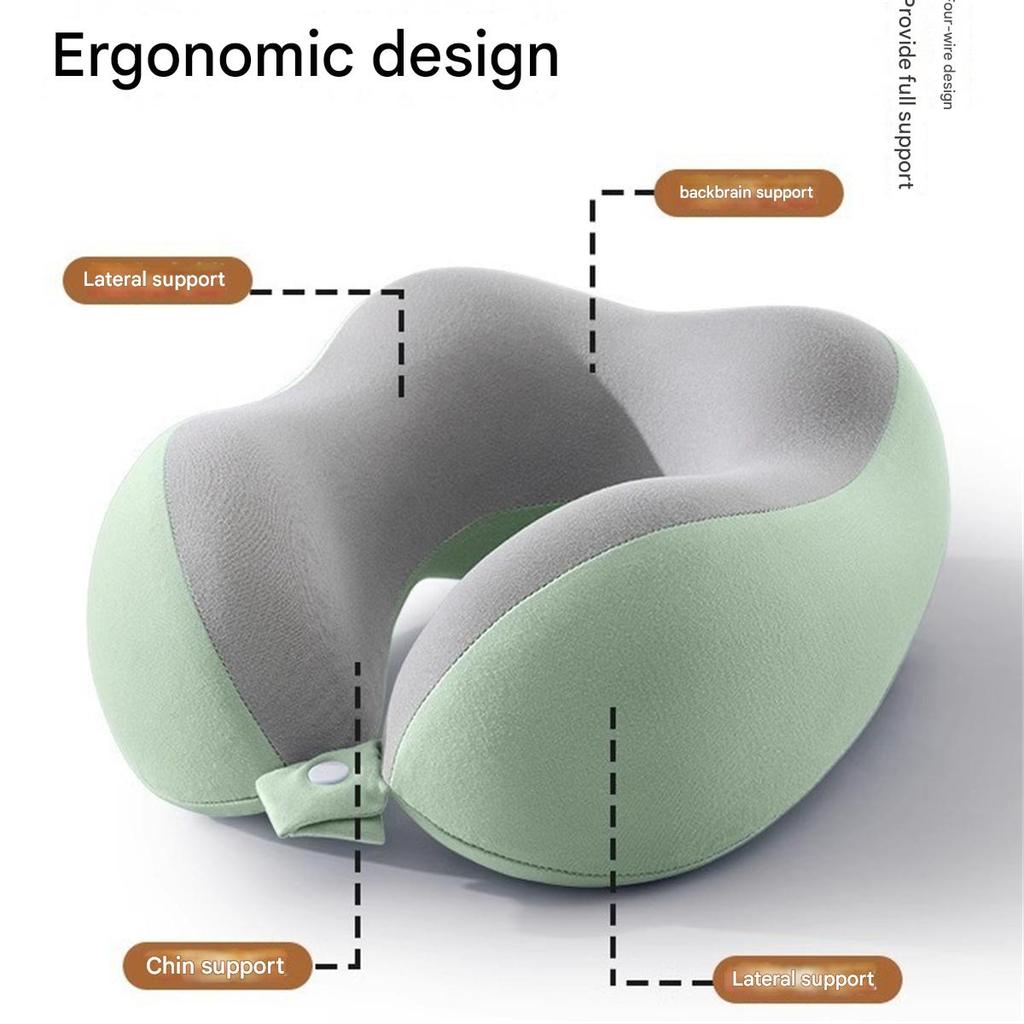 Memory foam U-shaped pillow travel neck pillow airplane sleeping pillow neck pillow cervical vertebra neck pillow office pillow