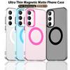 Матовый чехол Magsafe для телефона Samsung Galaxy A55 A35 A25 A15 5G Защитный чехол Магнитная беспроводная зарядка Ударопрочная задняя крышка