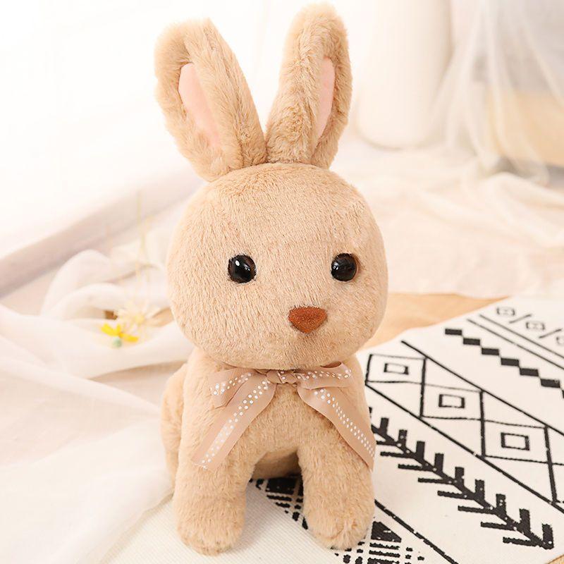 Игрушечные кролики из плюша, фигурка маленького кролика, кукла, шарф для девушки, кролик, подарок детям, настольная, для гостиной, интерьер автомобиля, модная девушка