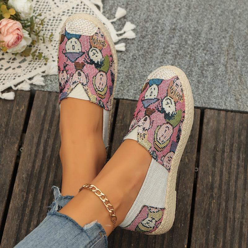 Модные новые модные женские туфли с круглым носком 2024 года, осенние легкие дышащие мокасины, повседневные удобные туфли на плоской подошве